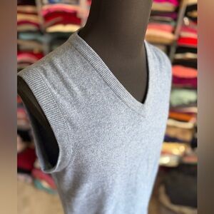 Neil Martin Blue Cashmere Sweater Vest, M
